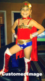 Wonder Woman Children Party Cosplay Costumes