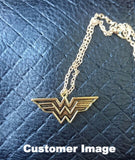 Wonder Woman Gold Plated Pendant Necklace