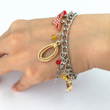 Wonder Woman 10 Charm Bracelet